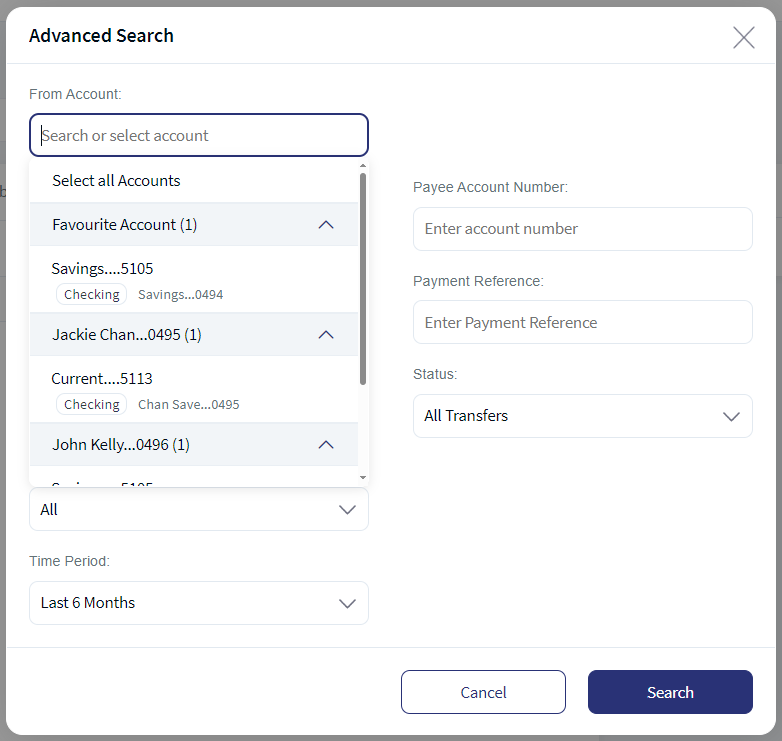 Transfer Activities - Single Customer